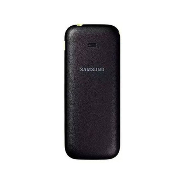 Black Samsung phone case on a white background